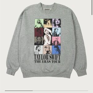 Taylor swift the eras tour II gray crewneck brand new unworn women’s size M L XL